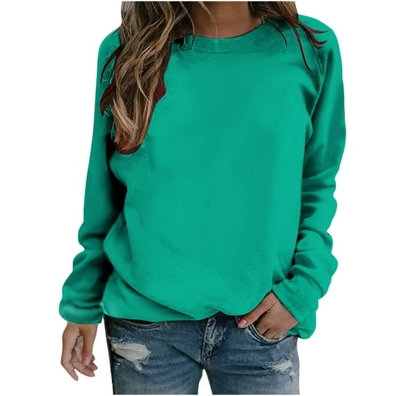 GERsome Sweatshirts for Women Casual Long Sleeve Round Neck Shirts Tunic Tops for Leggings Fall Loose Pullover Top