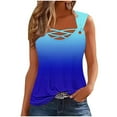 thumbnail image 1 of GERsome Tank Tops for Women Scoop Neck Sleeveless T-Shirts Summer Beach Vacation Trendy Tank Shirts S-2XL, 1 of 4