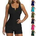 thumbnail image 1 of GERsome Tankini Swimsuits for Women Tummy Control Two Piece Bathing Suits V-Neck Swim Tops with Boyshorts S-2XL, 1 of 8