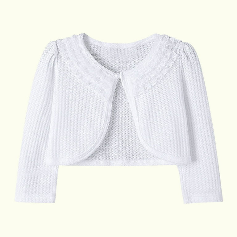 Children's Place Girls White Shrug Sweater The Children's