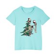 thumbnail image 1 of GERsome Toddler Girls T-Shirt Boys Short Sleeve Shirt Unisex Kids Christmas Graphic Cute Summer Tops Tees Sizes 3-10 Years, 1-Pack, 1 of 4