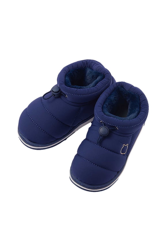 Toddler Winter Snow Boots Boys Girls Cold Weather Baby Faux Fur Shoes