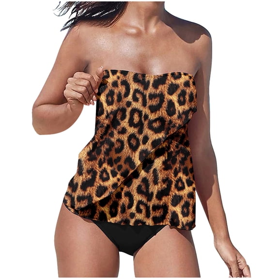 GERsome Tummy Control Tankini Swimsuit for Women Two Piece Bathing Suit Swim Tank Top with Bottom S-2XL