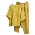 thumbnail image 1 of GERsome Two Piece Outfits for Women, Summer Casual Oversized T-Shirt Tops + Pant Tracksuit 2Pcs Set, 1 of 8