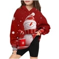 thumbnail image 1 of GERsome Unisex Boys Girls Christmas Hoodies Kids Long Sleeve Hooded Sweatshirts 4-14 Years (Size 9-10 Years), 1 of 3