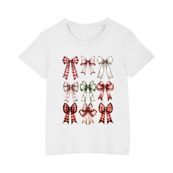 GERsome Unisex Kids Shirts Short Sleeve Toddler Girls Tshirts Round Neck Cute Graphic T Shirts Cotton Basic Tees Summer Tops Boys T-Shirt Sizes 3-10 Years, 1-Pack