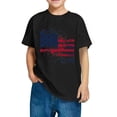 thumbnail image 1 of GERsome Unisex Kids Short Sleeve T-Shirts Crewneck 4th of July Patriotic Tops American Flag Graphic Tees for Boys and Girls, 3-4 Years, 1 of 6