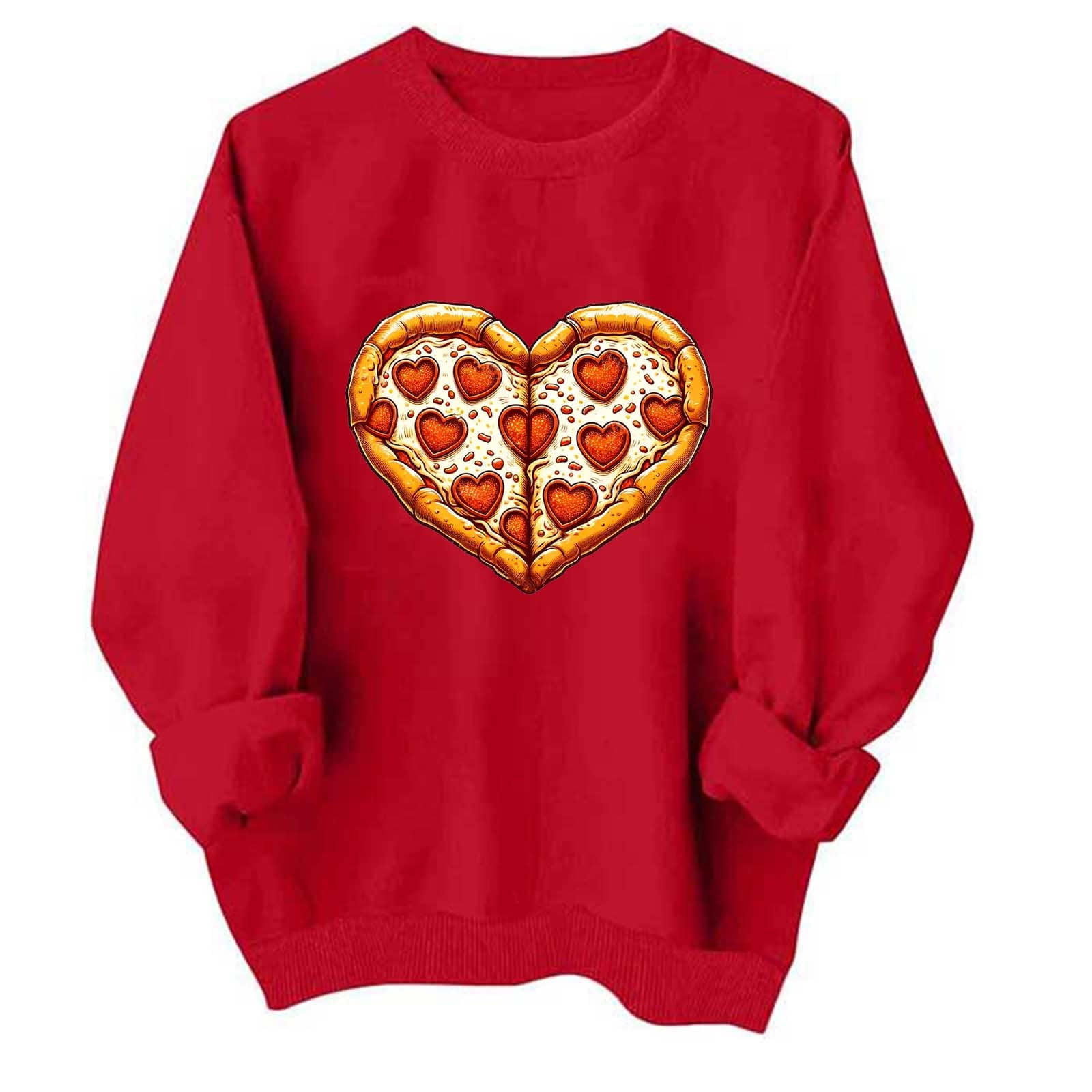 Valentine’s Day LOVE Round Neck Long Sleeve Sweatshirt