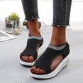 thumbnail image 1 of GERsome Washable Slingback Orthopedic Slide Sport Sandals, Gradation Thick Bottom Fish Mouth Beach Casual Sandals, Mesh Soft Sole Shoes for Women, 1 of 8