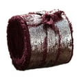 thumbnail image 1 of GERsome Wine Frayed Edges Ribbons for Christmas Tree Decor Wedding Bridal Bouquets Gifts Wrapping Crafts Holiday Decor 1.57" x 177" Shimmery Silk Satin Ribbons, 1 of 8