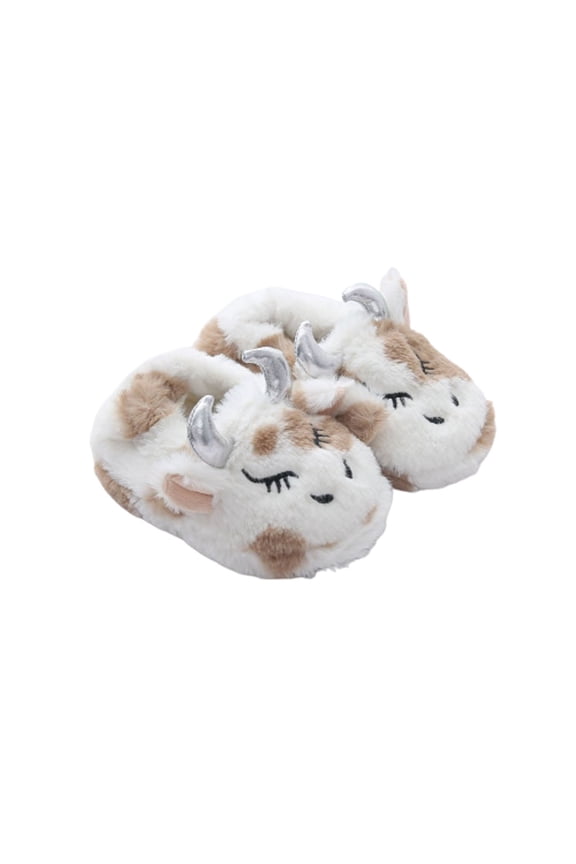 Winter Warm Children Cotton Slippers Indoor Cows Casual Fashion Slippers Soft Adorable Baby Shoes