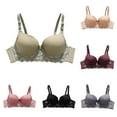 thumbnail image 1 of GERsome Wireless Lace Bras for Women No Underwire V Neck Soft Support Full Coverage Comfortable Bra, 1 of 9
