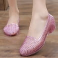 thumbnail image 1 of GERsome Women Flat Heel Summer Beach Jelly Shoes, 1 of 4