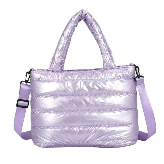 GERsome Women Quilted Puffer Tote Bag Soft Padded Down Winter Handbag Space Totes Puffer Shoulder Bag Pillow Shopper Bag