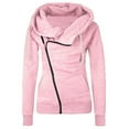 thumbnail image 1 of GERsome Women Zip Up Hoodie Sweatshirt Long Sleeve Fleece Hooded Jacket Coat, 1 of 8