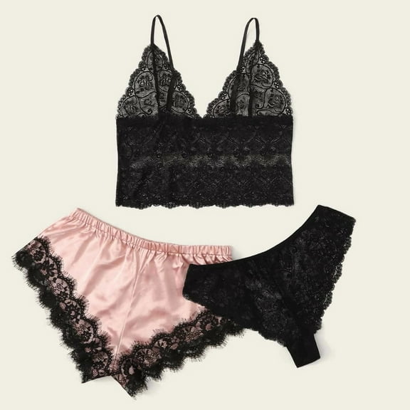 GERsome Women's Cami Top and Short Pajama Set Sexy Soft Pajamas for Women