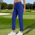 thumbnail image 1 of GERsome Women's Capris Pants Stretch Golf Work Dress Cropped Pants with Pockets Ankle Pants for Casual Travel Athletic Work,Blue,Size XL, 1 of 9