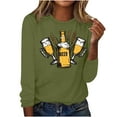 thumbnail image 1 of GERsome Women's Casual Long Sleeve Tops Crew Neck Cute Graphic Tunic Tops Pullover, 1 of 5