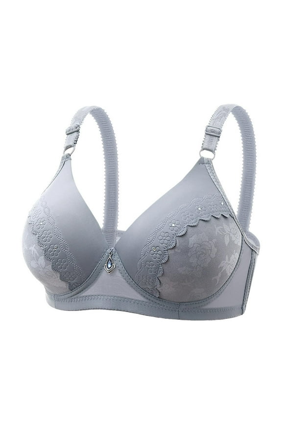 Women's Comfortable Push Up Embroidery Lace Bra Embraced Bras for Women