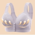 thumbnail image 1 of GERsome Women's Everyday Bra Push Up Bras No Underwire High Support Front Closure Full Coverage Easy Close Sports Bras Size XL, 1 of 8