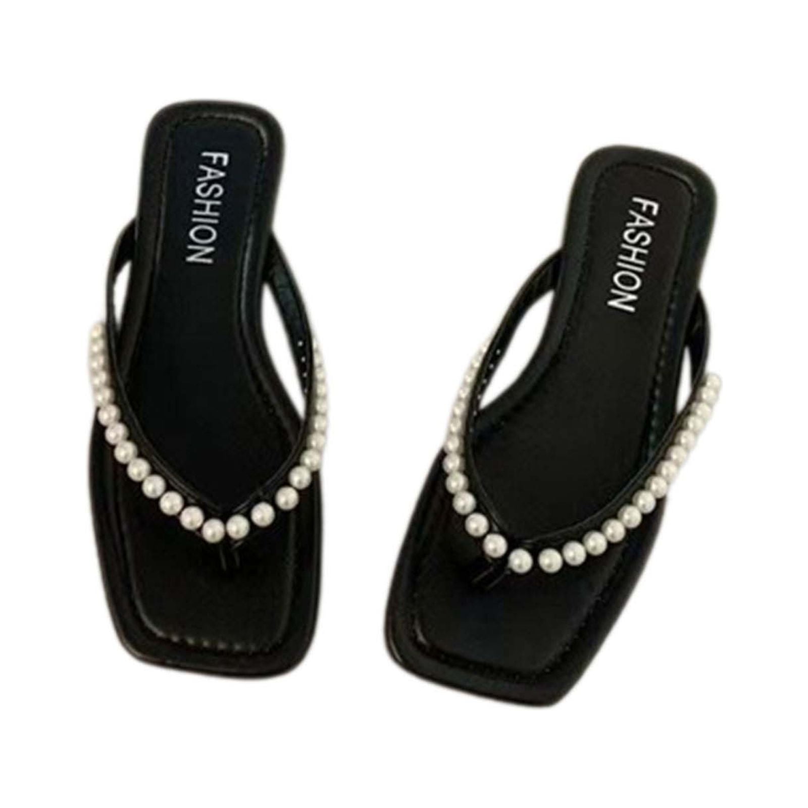 flip flops square toe