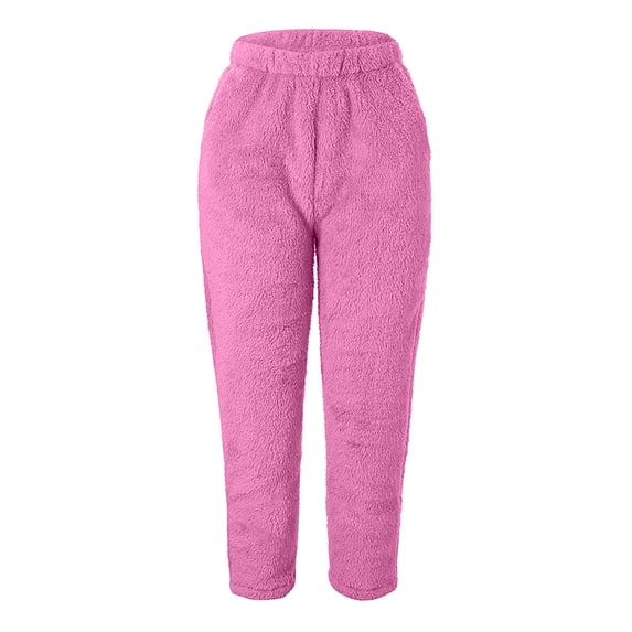 GERsome Women's Fluffy Pants Fur Warm Plush Fitness Sport Leggings Winter Fleece Fluffy Legging