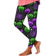 thumbnail image 1 of GERsome Women's Halloween Leggings Cute Ghost Print High Waisted Stretchy Novelty Tights Pants for Party Size M, 1 of 5