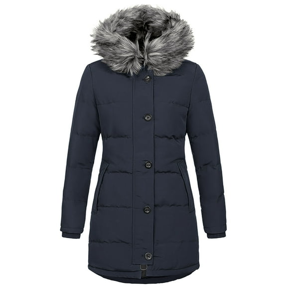 GERsome Women's Hooded Winter Coat Waterproof Warm Long Puffer Jacket Parka
