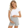 thumbnail image 1 of GERsome Women's Maternity Shorts Lounge Sports Yoga Over Belly Workout Stretchy Pregnancy Shorts with Pockets, 1 of 7