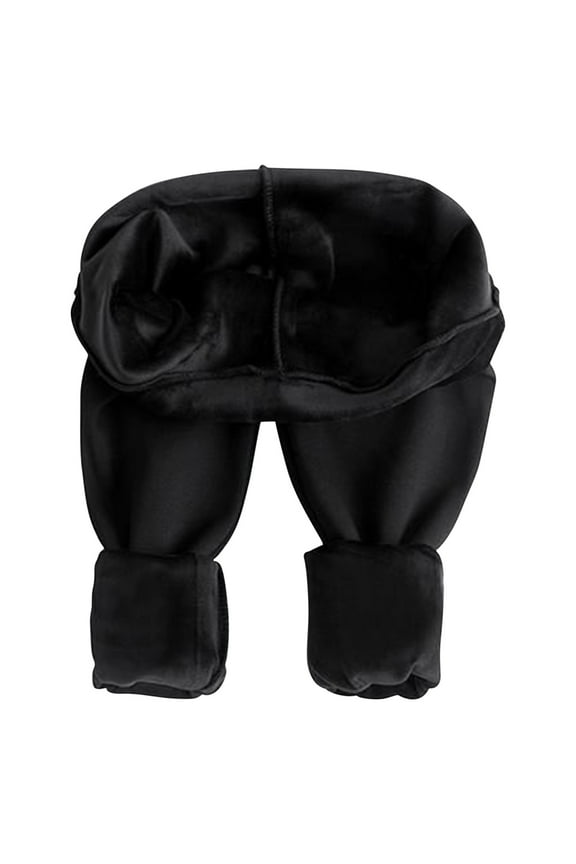 Women's Maternity Winter Warm Leggings Elastic Thermal Legging Pants Fleece Lined Thick Tights