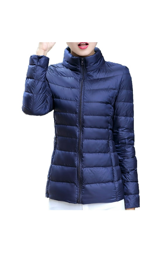 Women's Packable Ultra Light Weight Short Down Jacket