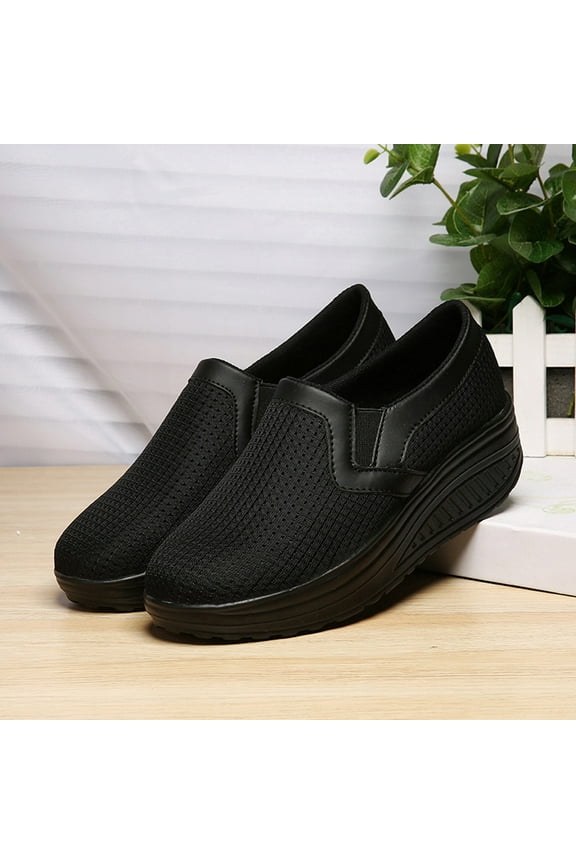 Women's Platform Sneakers | Walking Shoes Women Comfortable All Day | Thick Rocker Bottom