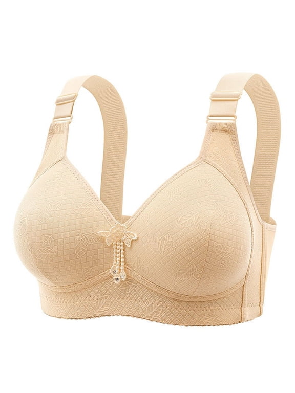 Women's Plus Size Bras Full Coverage Lace Underwire Everyday Bras Comfort Wireless Multi Color Available