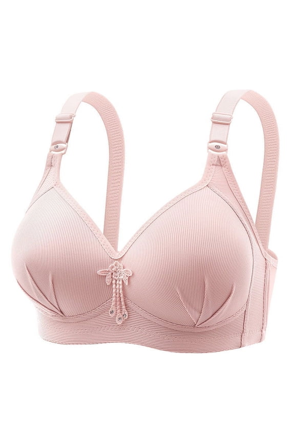 Women's Plus Size Bras Full Coverage Lace Underwire Everyday Bras Comfort Wireless Multi Color Available