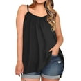 thumbnail image 1 of GERsome Women's Plus Size Tank Tops Sleeveless Crewneck Flowy Shirts Loose Fit Basic Tee Casual Solid Color Summer T-Shirt L-5XL, 1 of 7