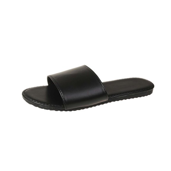 GERsome Women's Round Open Toe Sandals Summer Casual Flat Slip On Slides Slippers Beach Sandal for Women Dressy
