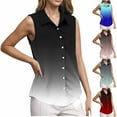 thumbnail image 1 of GERsome Women's Sleeveless Button Down Shirts Casual Tank Tops Loose Fit V Neck Summer Tops for Work S-2XL, 1 of 6