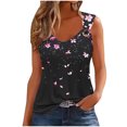 thumbnail image 1 of GERsome Women's Sleeveless Tank Tops Loose Fit Workout Summer Scoop Neck Tee Shirts S-2XL, 1 of 4