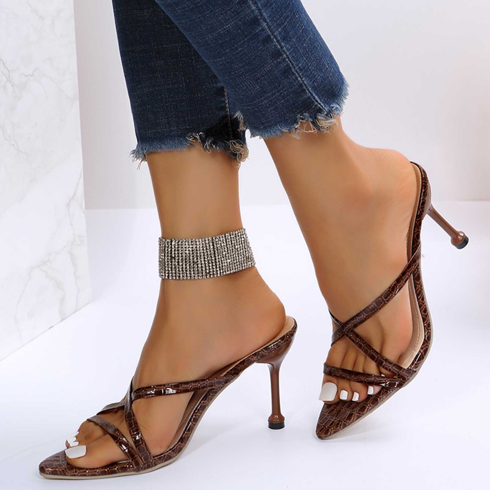 strappy sandals heels