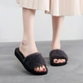 thumbnail image 1 of GERsome Women's Slippers House Bedroom Slippers for Women Fuzzy Plush Comfy Slide Shoes Anti-Skid Sole Trendy Gift Slippers, 1 of 1