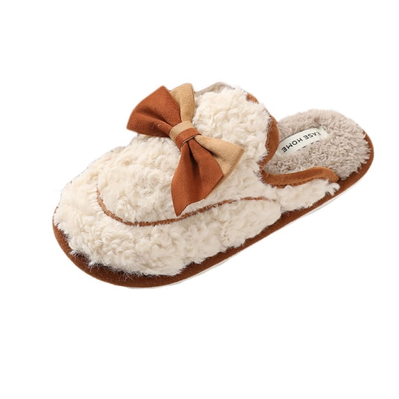 GERsome Women's Slippers Warm Plush Indoor Non-slip Home Thick Bottom Winter Slippers