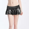 thumbnail image 1 of GERsome Women's Solid Novelty Metallic Pleated Mini Skirt, 1 of 4