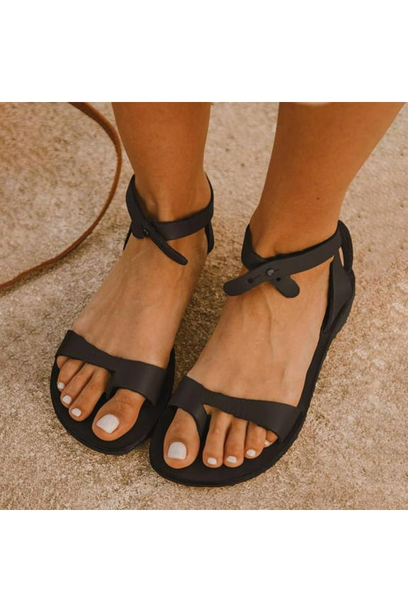 Women's Strappy Flat Sandal Summer Beach Sandals
