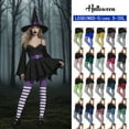 thumbnail image 1 of GERsome Women's Striped Leggings Full Ankle Length Tights Halloween High Waist Tight Pants Size L, 1 of 9