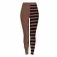 thumbnail image 1 of GERsome Women's Striped Leggings Full Ankle Length Tights Halloween High Waist Tight Pants Size M, 1 of 9