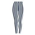 thumbnail image 1 of GERsome Women's Striped Leggings High Waisted Tights Ankle Length Leggings Pants for Women Halloween Christmas Party Leggings Size XL, 1 of 9