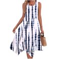 thumbnail image 1 of GERsome Women's Summer Dress Casual Crew Neck Sleeveless Bohemian Spaghetti Strap Floral Dress with Pockets, 1 of 5