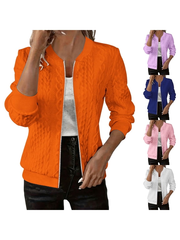 Women's Sweater Jacket Cable Knit Full Zip Cardigan Cozy Ribbed Long Sleeve Fall Winter Outwear Size XL