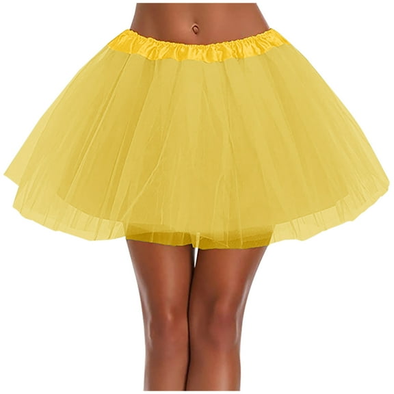 GERsome Women's Tutu Skirts Tulle Tutu Skirt Ballet Dance Skirts Layered Tutu Short Skirt Party Festival Costume