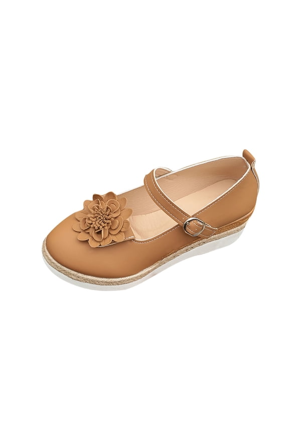 Women's Wedge Platform Espadrilles Shoes Closed Round Toe Ankle Strap Summer Wedges Heels Sandals, Brown Size 10